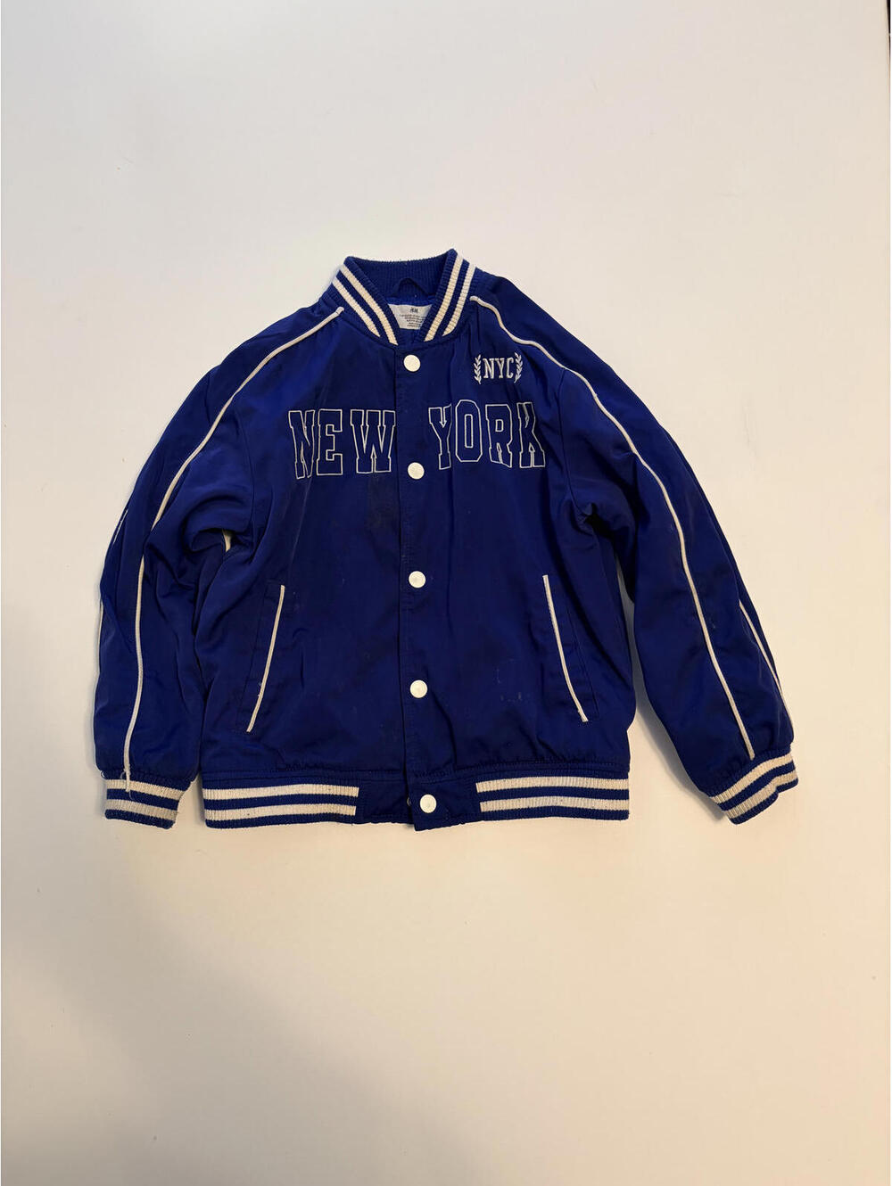 H&M Kid's New York Varsity Baseball Jacket (Size 6/7)